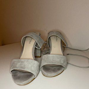 Kenneth Cole Grey Suede Block Heel
